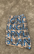 Load image into Gallery viewer, Burberry Blue and Beige Swim Trunks Short