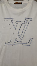 Load image into Gallery viewer, Louis Vuitton Stitch Print &amp; Embroidered T Shirt