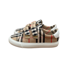 Load image into Gallery viewer, Burberry Mini Markham Check Sneaker with Velcro Straps