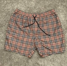 Load image into Gallery viewer, Burberry Mens Guildes Check Swim Trunks