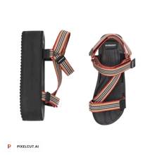 Load image into Gallery viewer, Burberry Patterson Platform Sandals