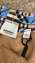 Load image into Gallery viewer, Burberry Blue and Beige Swim Trunks Short