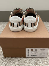 Load image into Gallery viewer, Burberry Mini Markham Check Sneaker with Velcro Straps